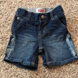 Levi 3-6 month shorts w/ lined-elastic waist band